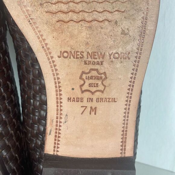 Woven Leather Tassel Mule Slide Slip On Backless Loafers Brown 7 - Picture 8 of 8